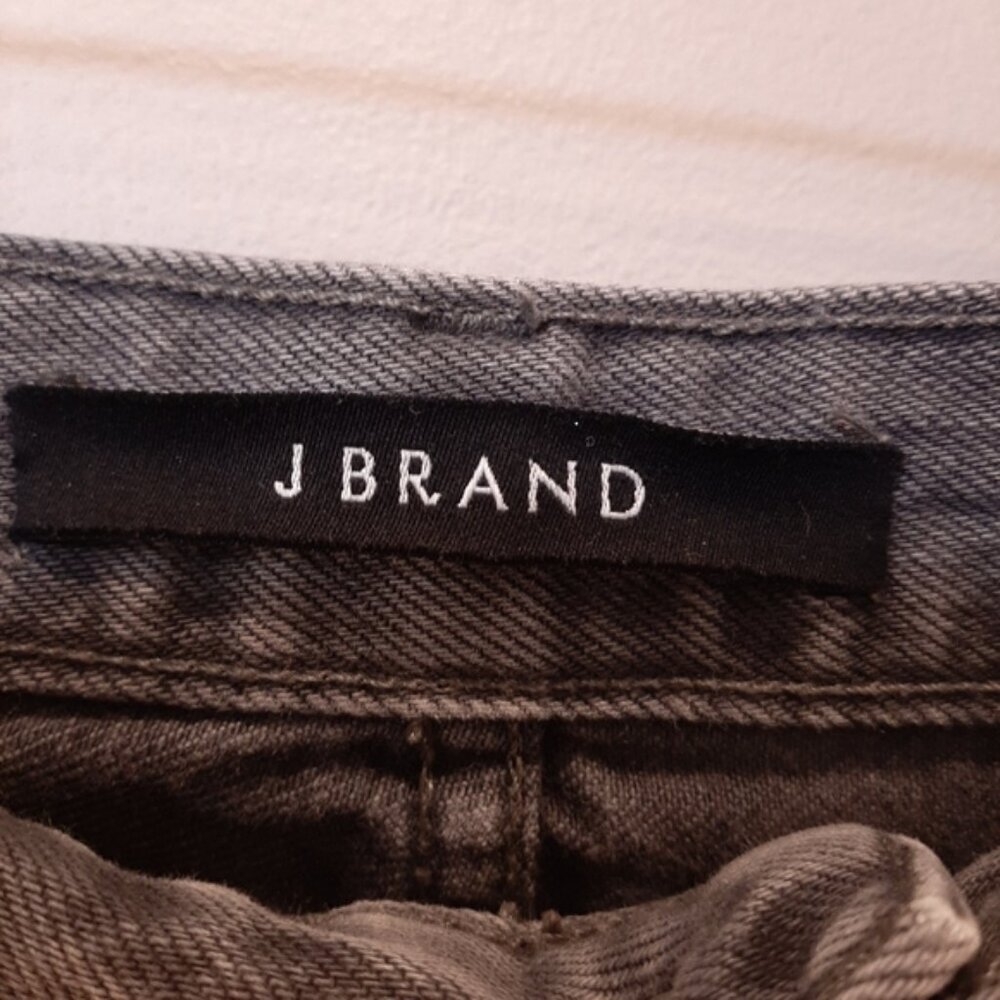 J Brand Heather Button Fly Jeans High Rise Mom Straight Cropped Haven Size 27 - Picture 10 of 15